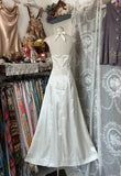 Elegant A line Halter White Satin Long Prom Dresses For Teens Evening Outfits Formal Dress HZ0311