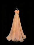Vintage 2000s A Line Sweetheart Chiffon With Silver Beadings Long Prom Dresses Evening Outfits Formal Dress HZ0311