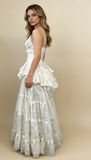 Retro V Neck Straps A-Line Lace Ruffles Vintage Wedding Dress Evening Dress, HZ0427